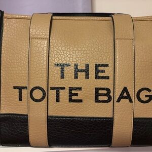 Marc Jacobs Two-Tone Tan and Black The Tote Bag